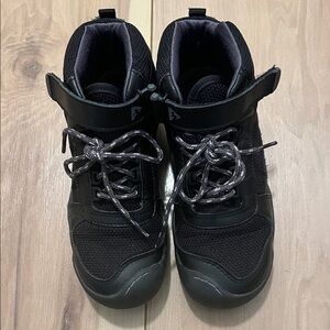 PLAE Black and Gray High-Top Sneakers